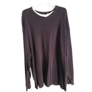 Roundtree & Yorke Men's shirts Thermal Long Sleeve Dark Blue Size 3X